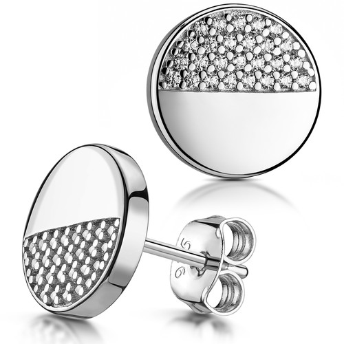 Materia zirkonia ohrringe rund - materia,