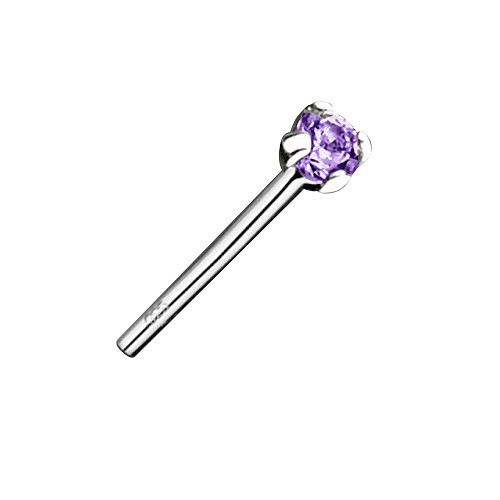 Echt 925 silber nasenstecker - silber,