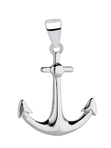 Kettenanhänger silber anker - kettenanhänger,