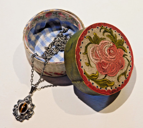 Silberkette mit tigerauge - silberkette,