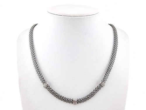 Designer-Sterling-Silber-Mesh-