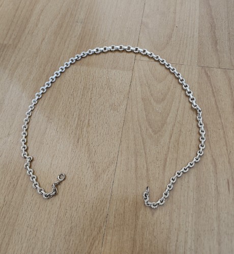 925er silber halskette - silber,
