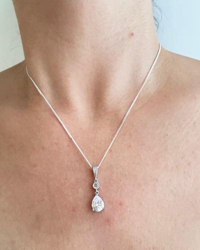 Echtsilber 925 kette zirkonia - echtsilber,
