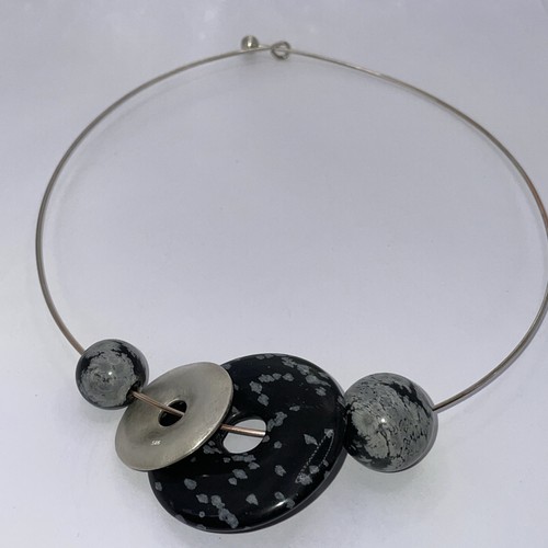 925 silber halsring choker - 925, halsring/choker+