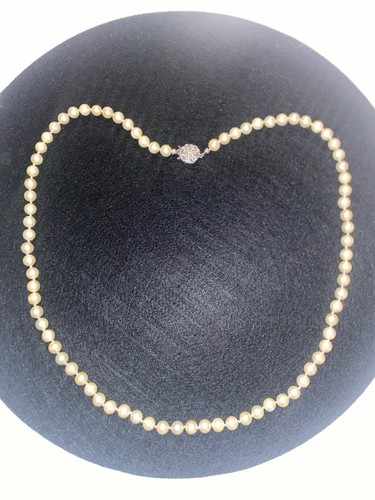 Perlenkette mit 835 silber - perlenkette,