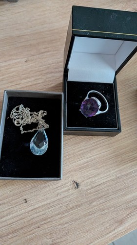 Ring und kette - kette, silber