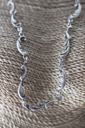 800er silber halskette - silber,