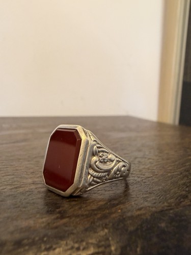 Antiker silberring echtes - silberring,